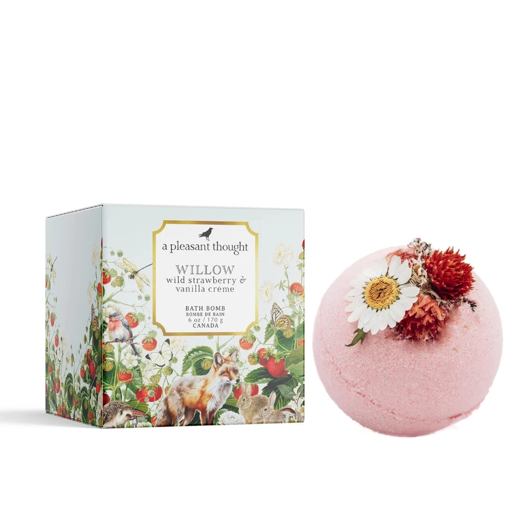 Willow ~ Wild Strawberry & Vanilla Crème Bath Bomb