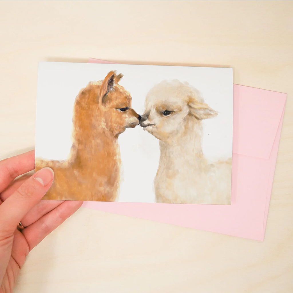 Triple Studio Alpacas in Love Card