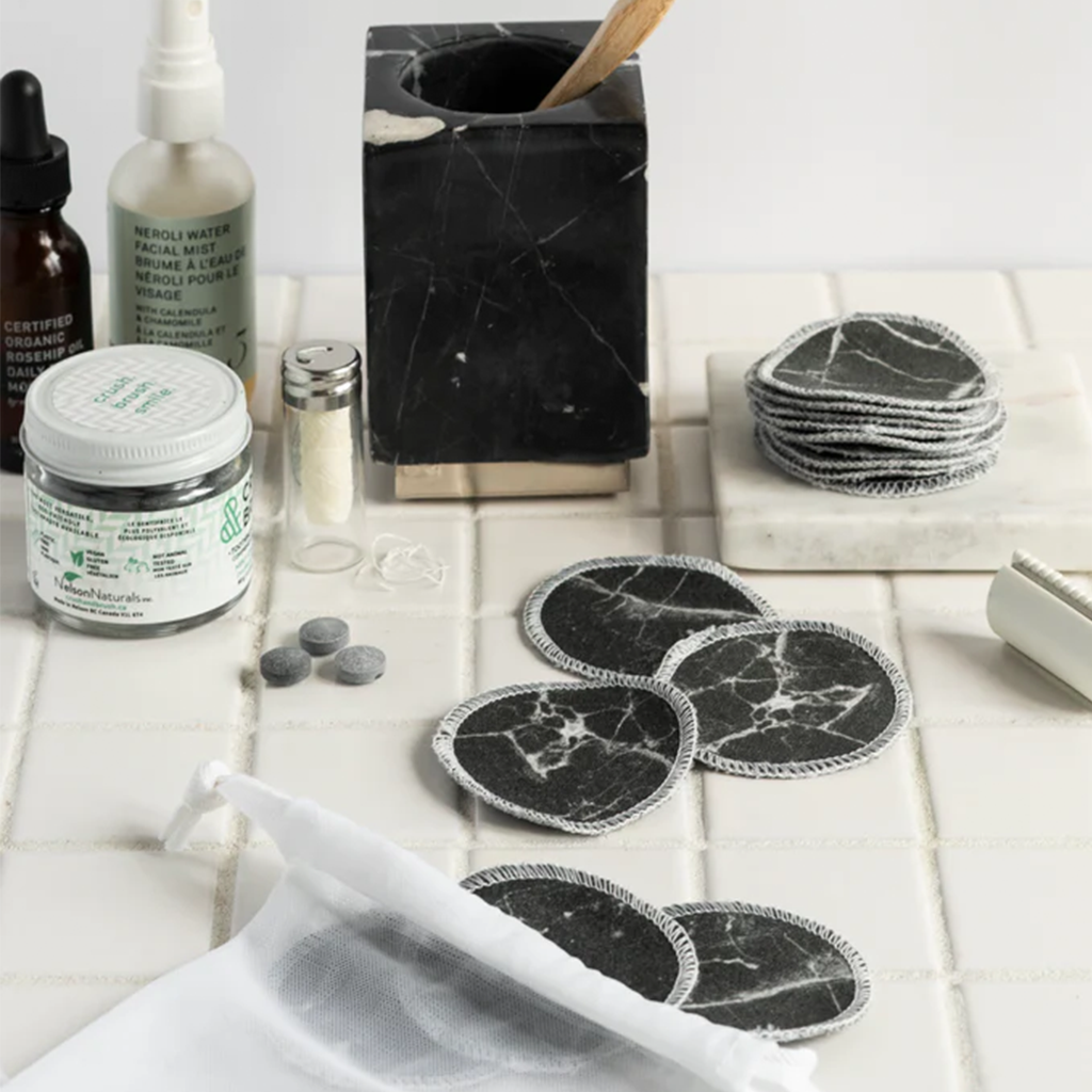 Freon Collective Black Marble Cotton Rounds