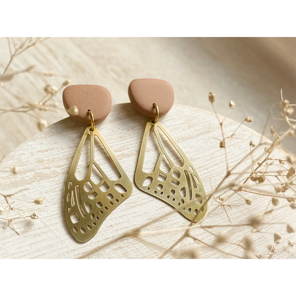 Agaveh Girl Butterfly Wing Earrings