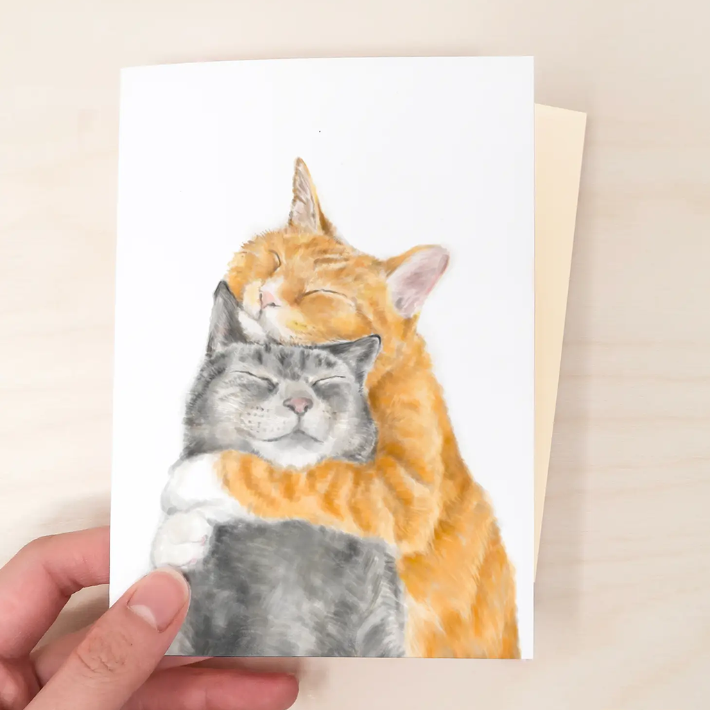 Triple Studio Cat Snuggles Card