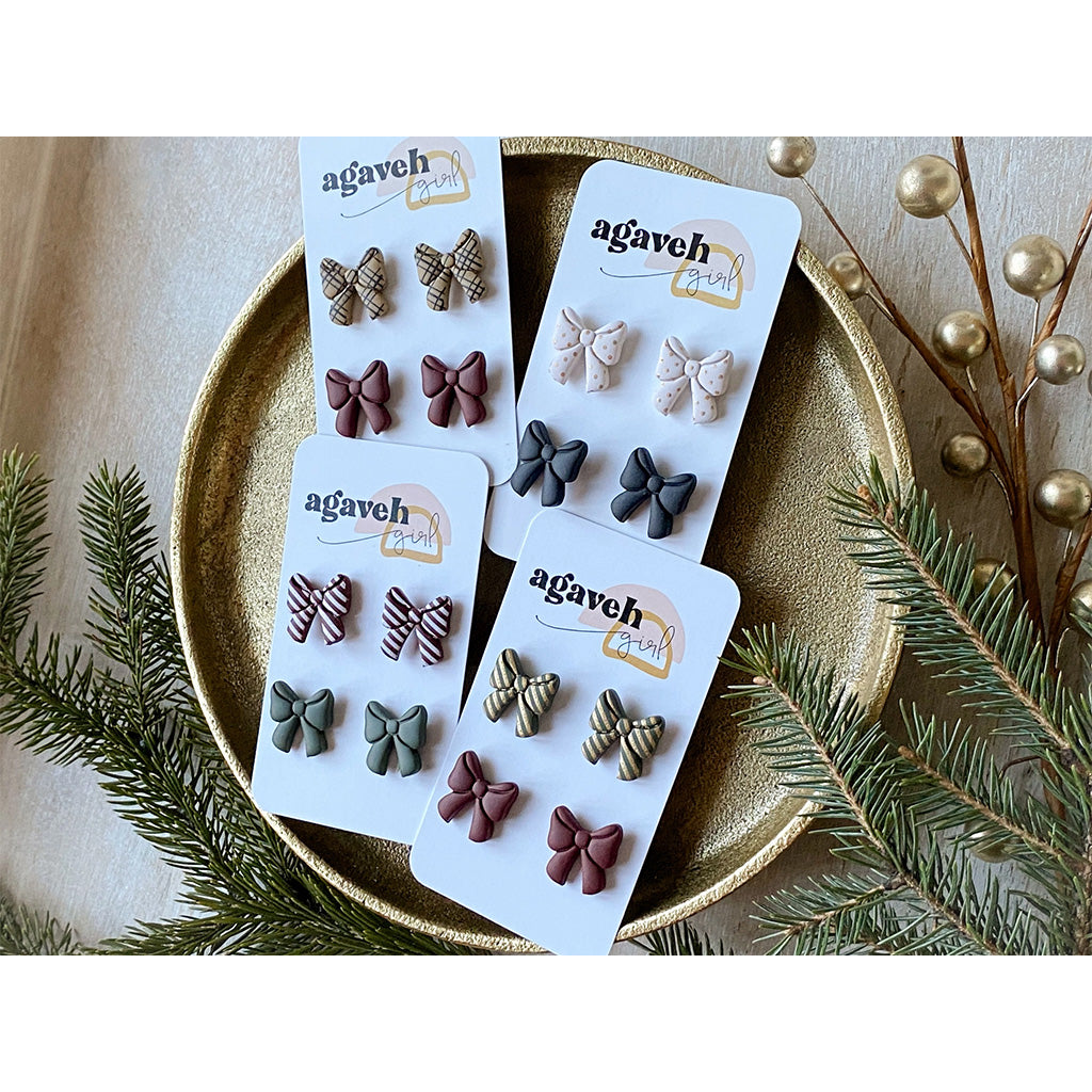 Agaveh Girl Cedar Studs