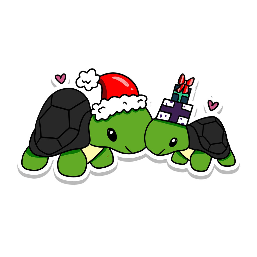 Rebel and Siren Christmas Turtles Vinyl Sticker