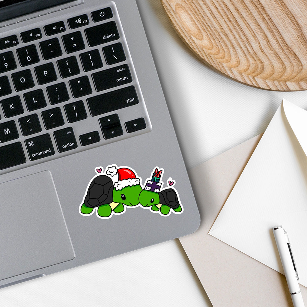 Rebel and Siren Christmas Turtles Vinyl Sticker