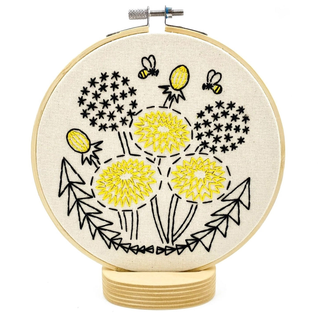 Hook, Line & Tinker Dandelion Complete Embroidery Kit