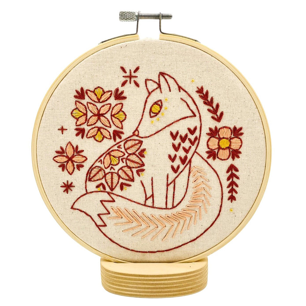 Hook Line and Tinker Folk Fox Embroider Kit
