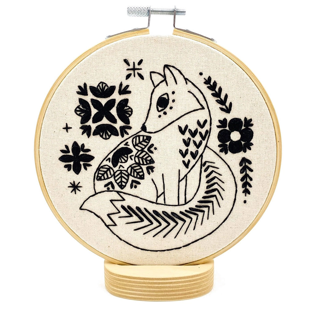 Hook, Line and Tinker Folk Fox Embroidery Kit