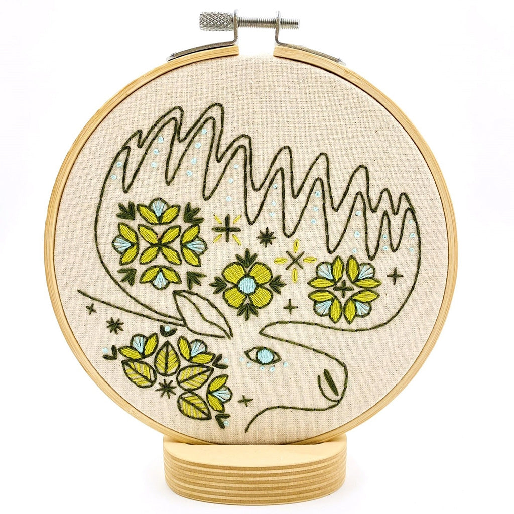 Hook Line and Tinker Folk Moose Complete Embroidery Kit