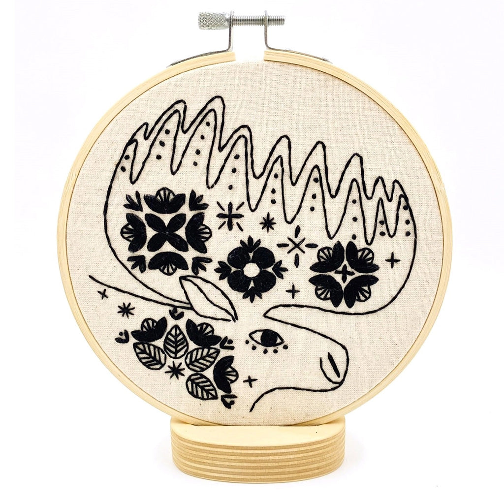 Hook, Line and Tinker Folk Moose Embroidery Kit