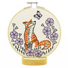 Hook Line and Tinker Fox in Phlox Complete Embroidery Kit