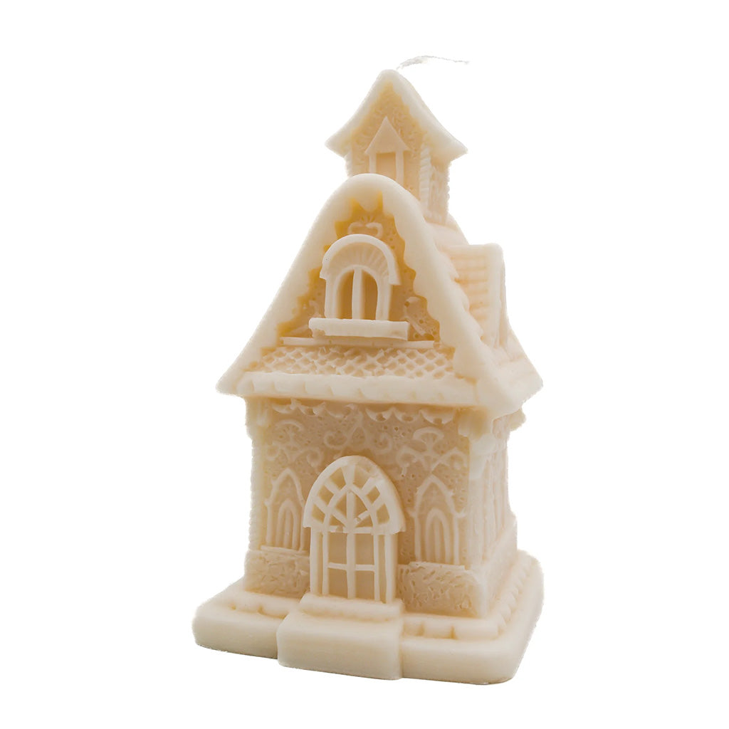 A Pleasant Thought Gingerbread House Pillar Candle