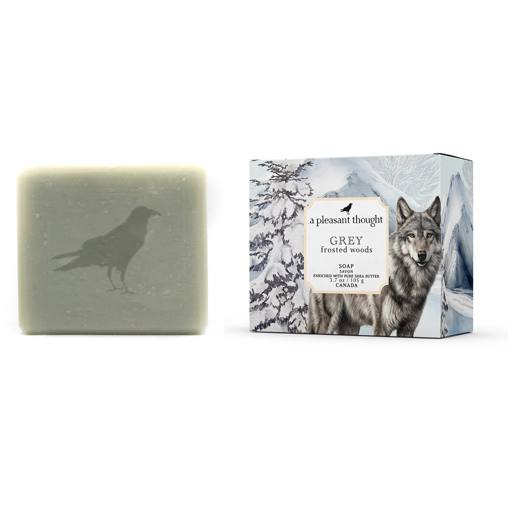 A Pleasant Thought Grey Frosted Woods Soap Bar