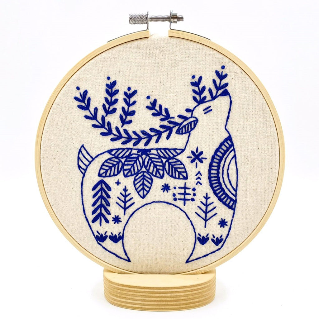 Hook, Line & Tinker Hygge Reindeer Complete Embroidery Kit