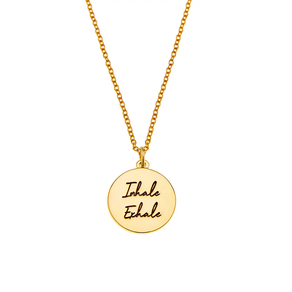 Foxy Originals Inhale Exhale Necklace Gold