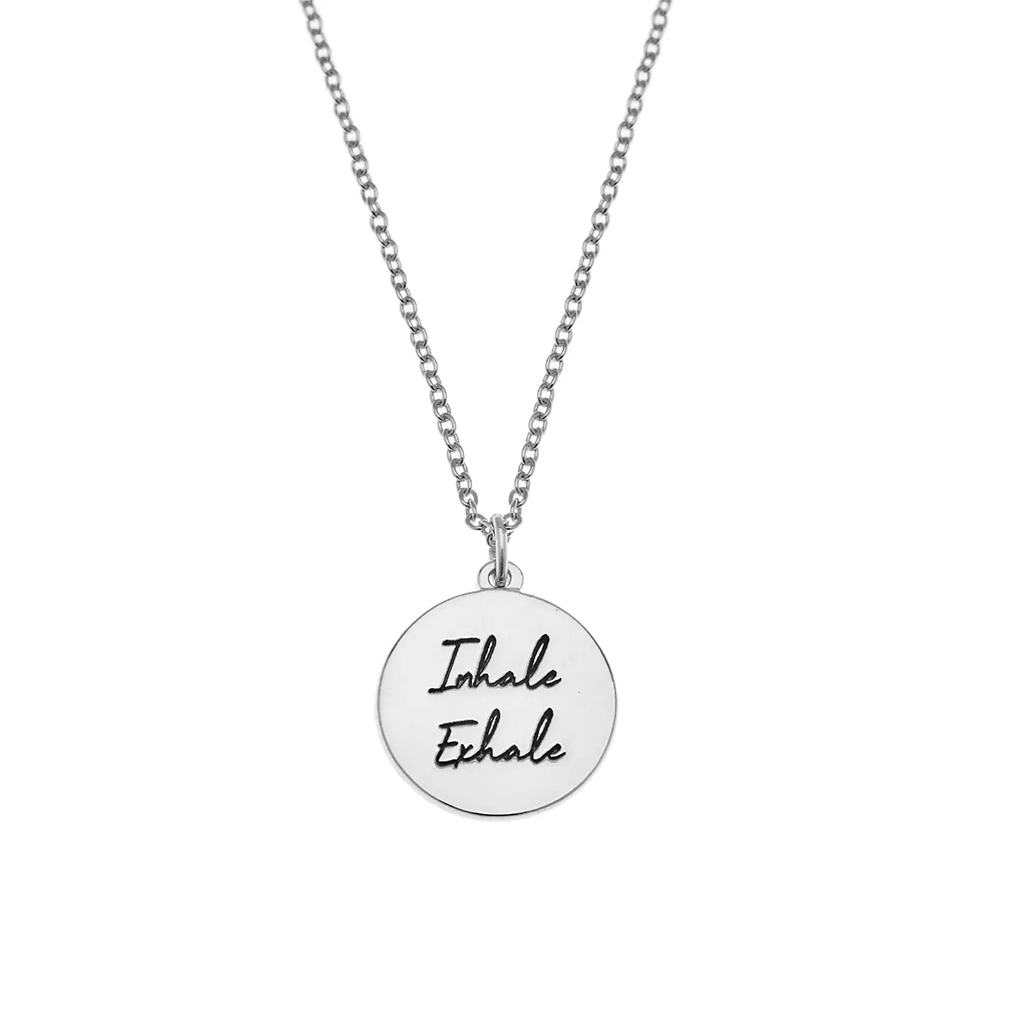 Foxy Originals Inhale Exhale Necklace Silver