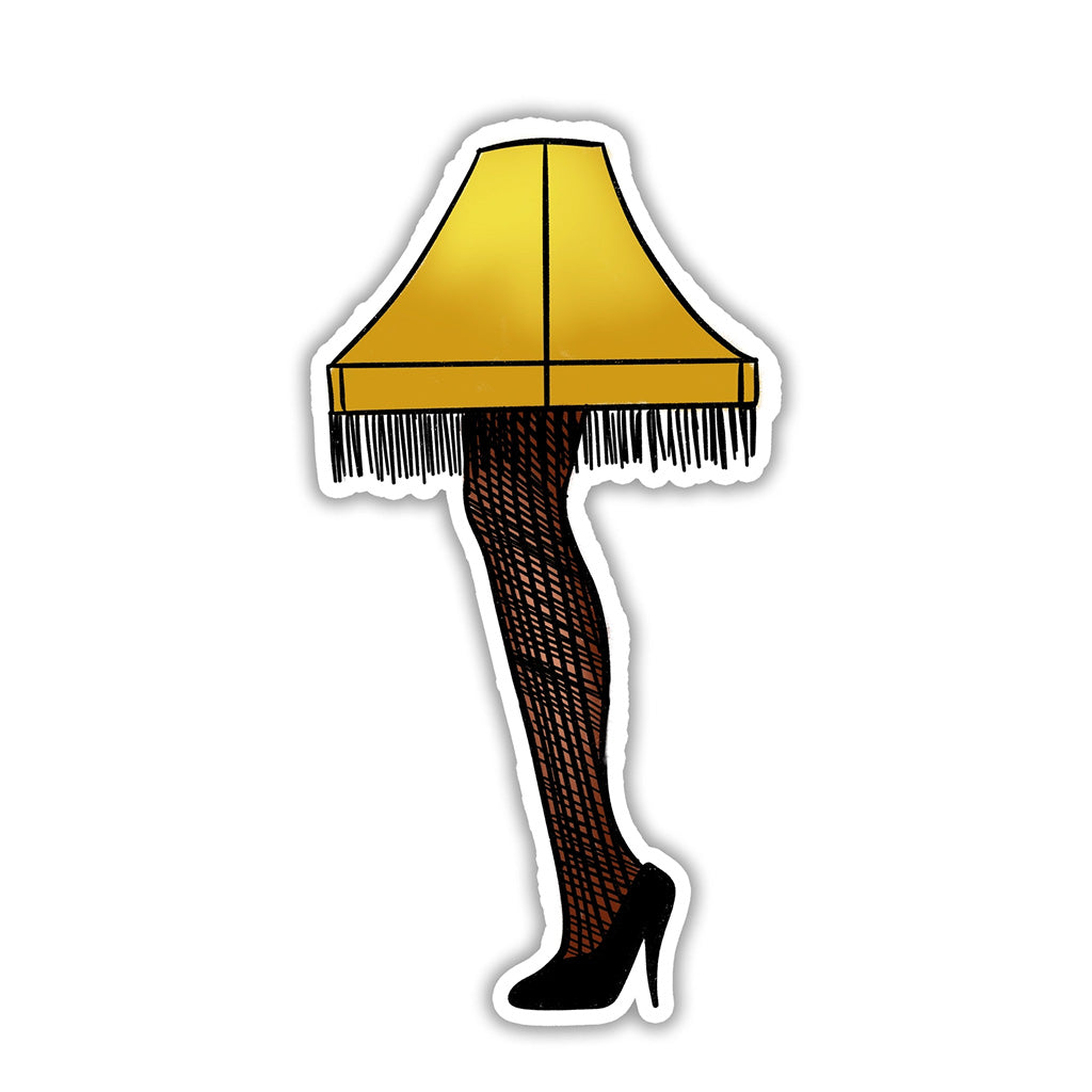 A Christmas Story Leg Lamp Vinyl Sticker