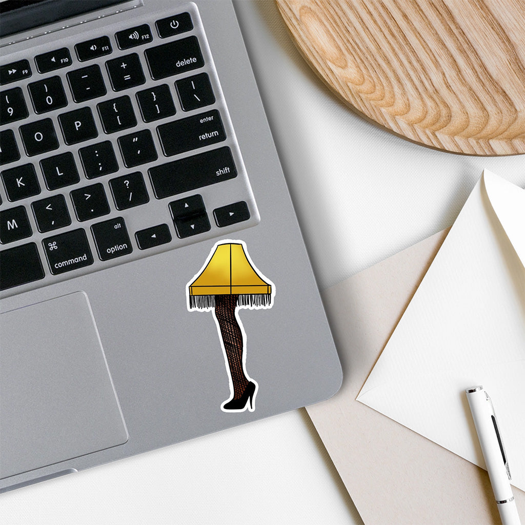 A Christmas Story Leg Lamp Vinyl Sticker