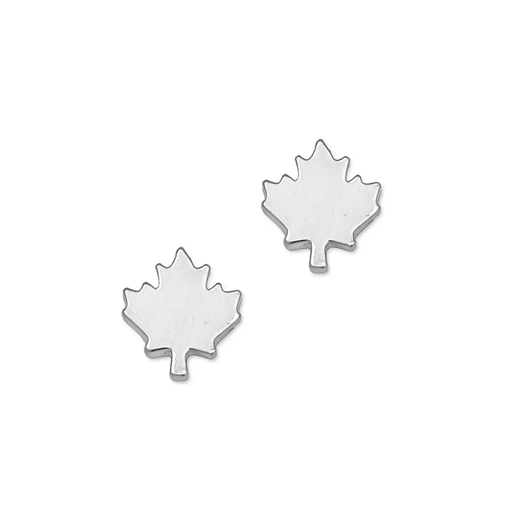 Foxy Originals Maple Leaf Earrings Silver