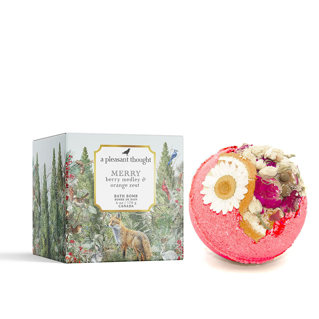 A Pleasant Thought Merry Berry Medley & Orange Zest Bath Bomb