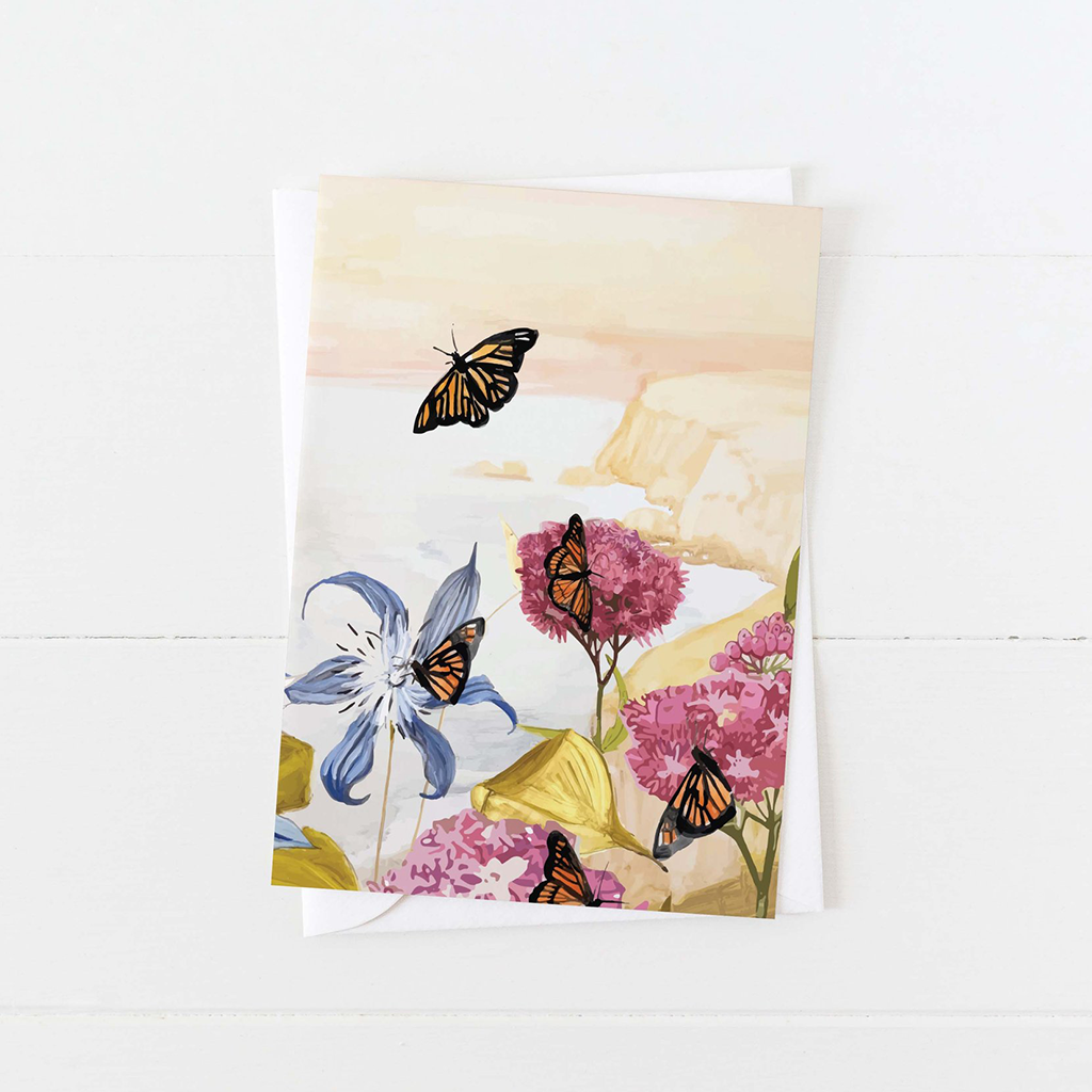 Briana Corr Scott Monarchs and Milkweed Greeting Card