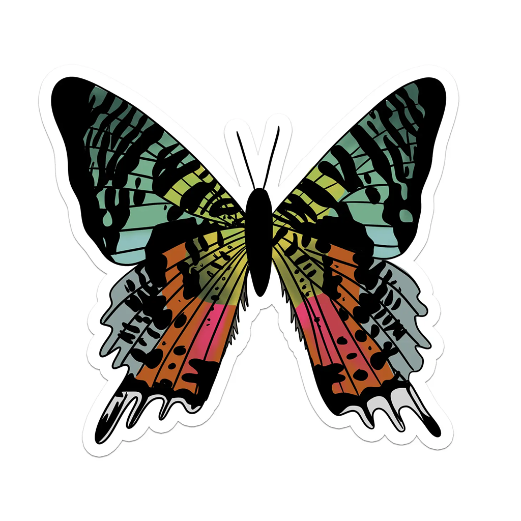 Rebel and Siren Peruvian Butterfly Sticker