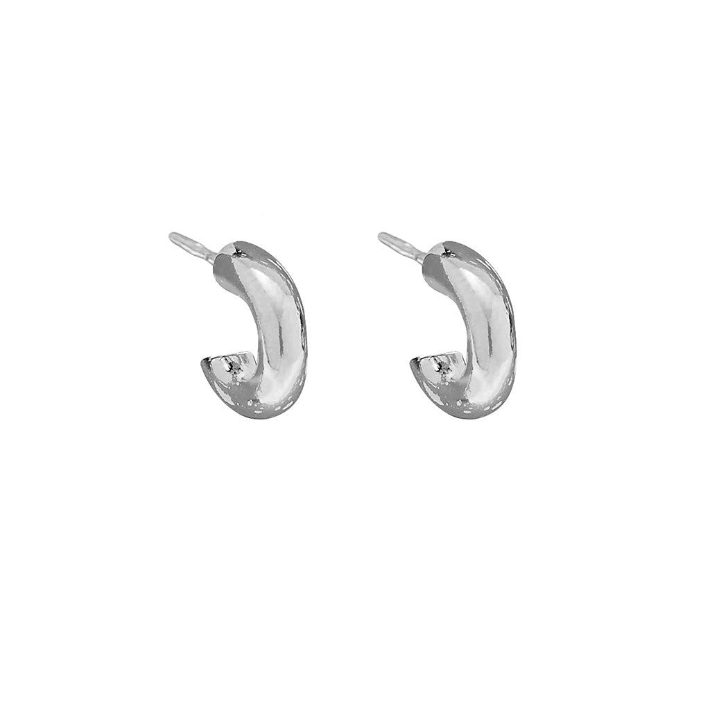 Foxy Originals Petit Hoop Earrings Silver