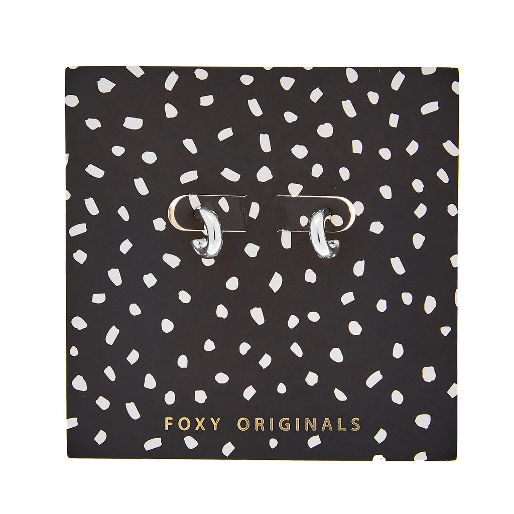 Foxy Originals Petit Hoop Earrings Silver