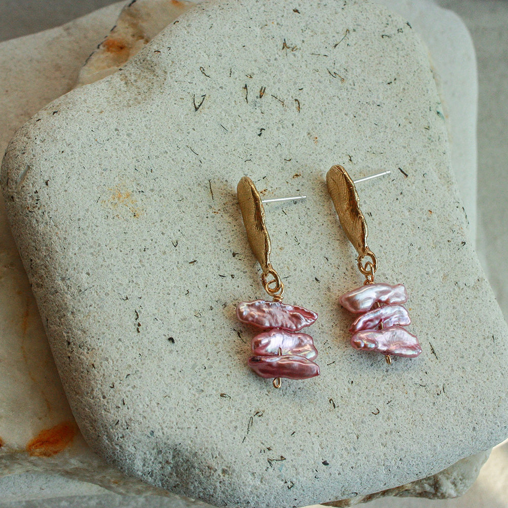 Rowe Studio Pink Freshwater Pearl Earrings