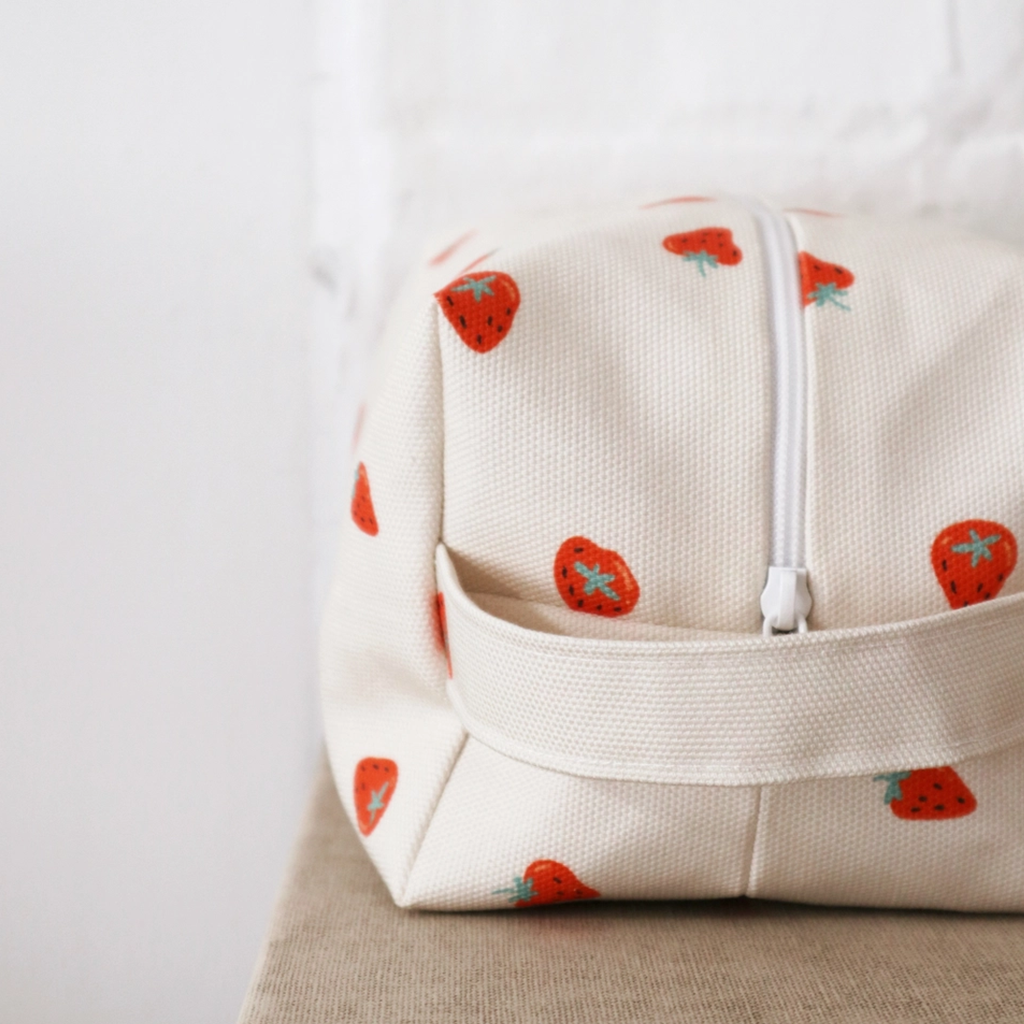 Freon Collective Strawberry Makeup Bag