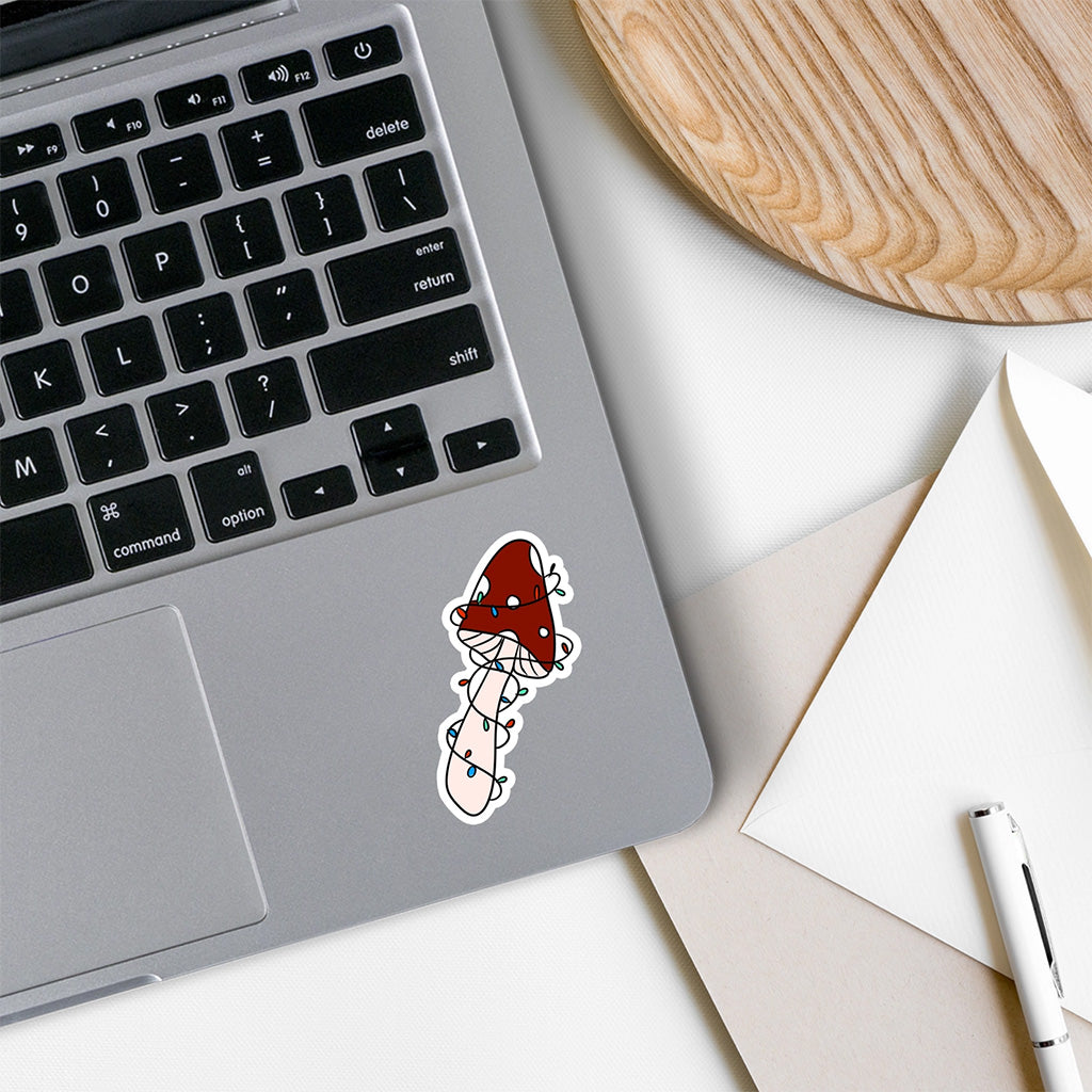 Rebel and Siren Winter Mushroom Vinyl Sticker